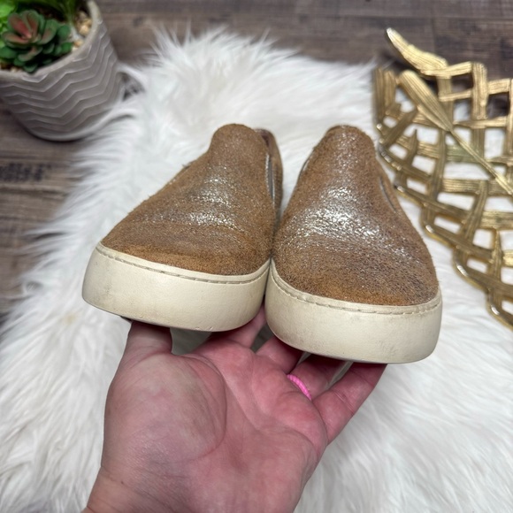 Frye Lena Metallic Silver Leather Sneakers - Picture 4 of 11